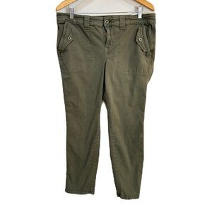 Torrid Green Straight Leg Chino Pants Cotton Blend Women’s Sz‎ 12